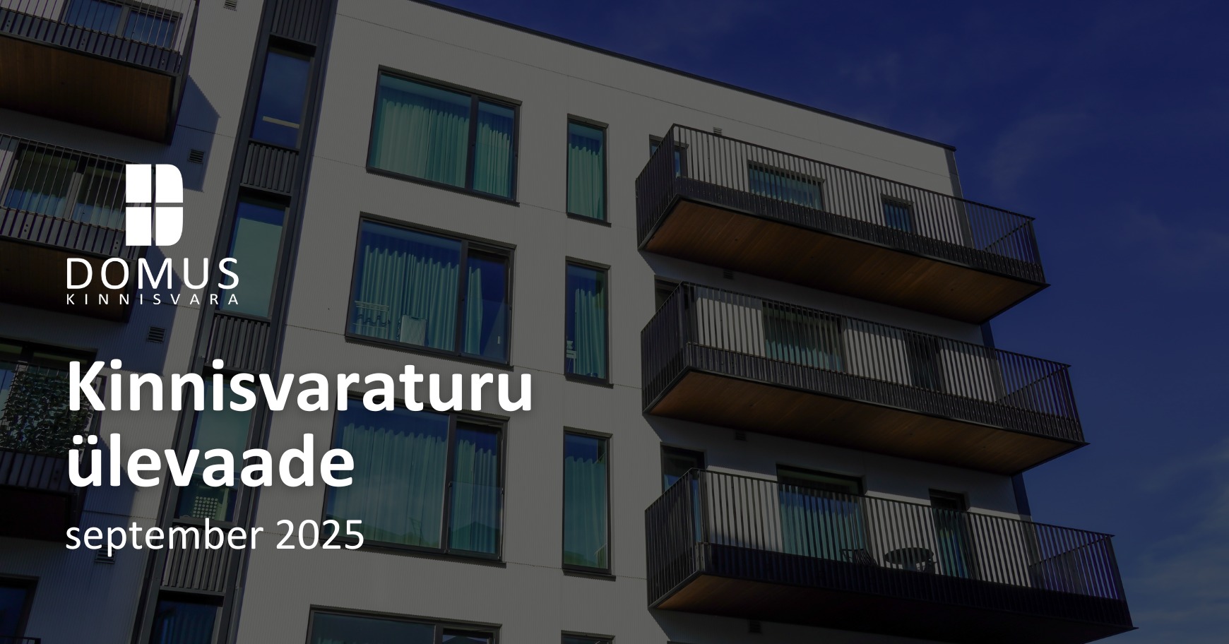 Harju maakond Septembris 2025 toimus Tallinnas 831 korteritehingut, mida oli rohkem kui eelmisel kuul. Korterite keskmine hind tõusis 3% võrreldes augustiga ja 
